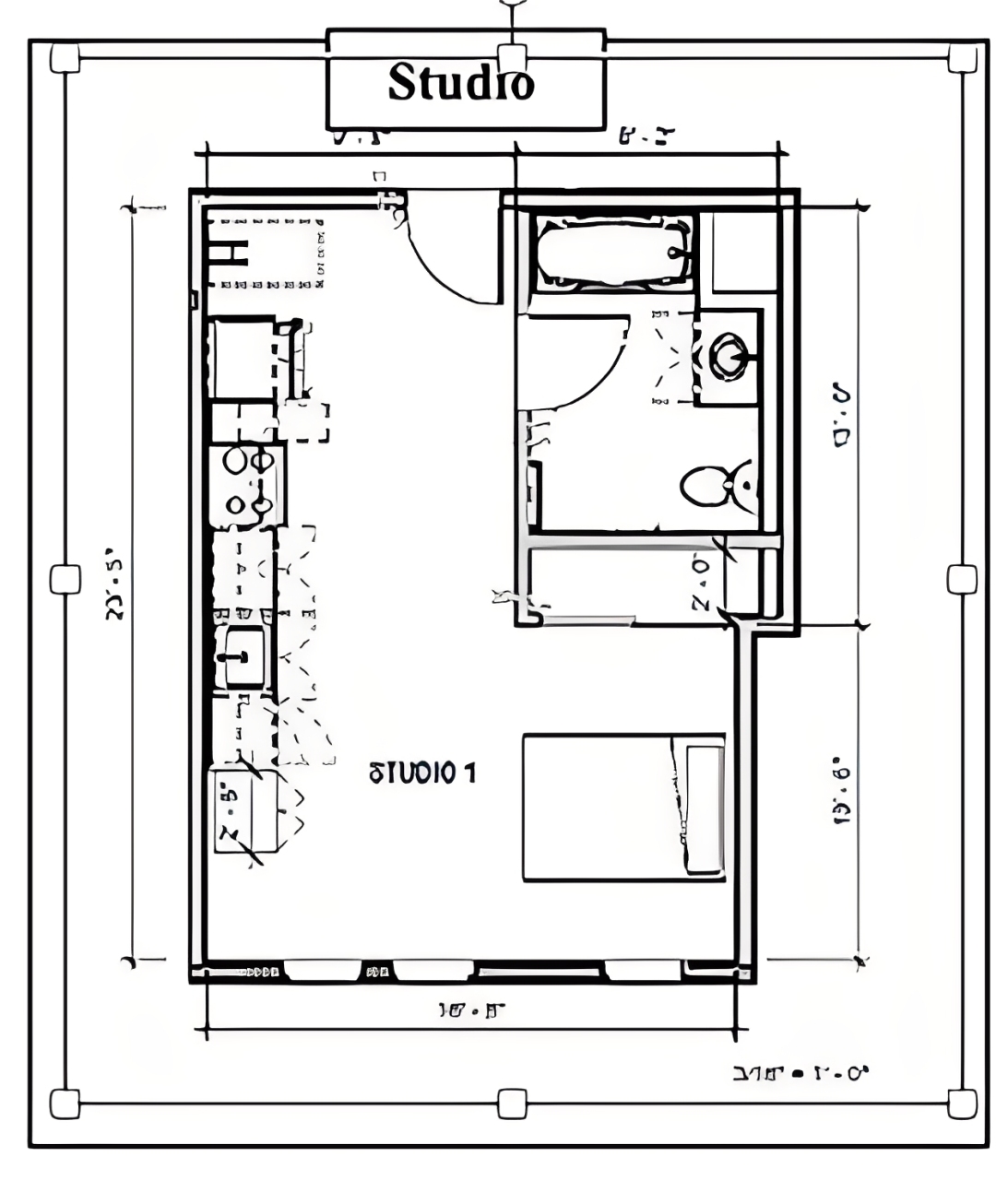 Studio A Floor Plan